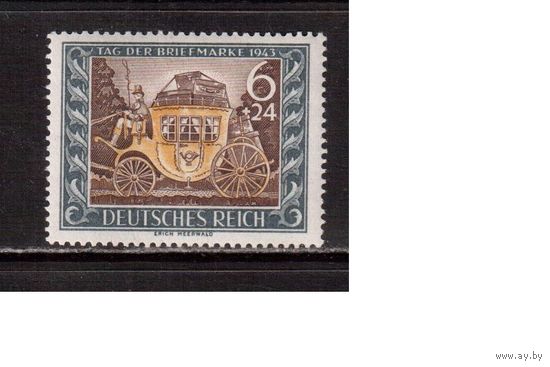 Германия-1943,(Мих.828) ** , День марки(одиночка)