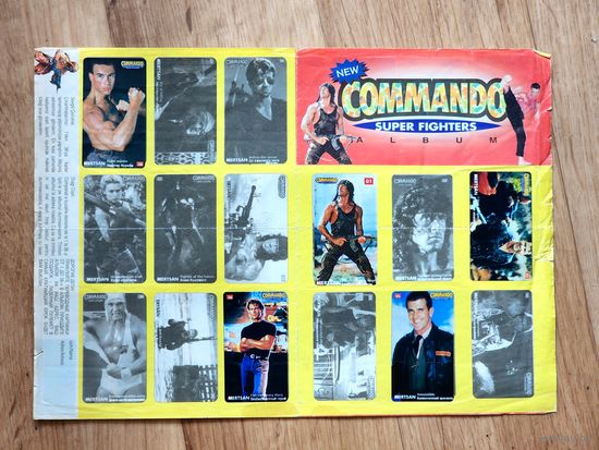 Альбом для наклеек Commando Super Fighters
