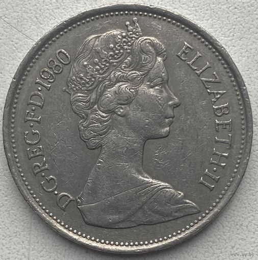 Великобритания 10 пенсов 1980 г.