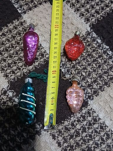 Ёлочные игрушки СССР. Старт с 2-х рублей. Смотрите другие лоты, много интересного.