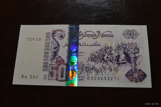 Алжир 500 динаров образца 1998 года UNC p141(3) см описание