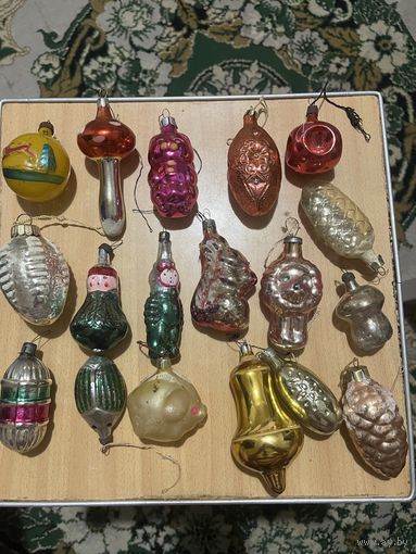 Игрушки новогодние ссср на елку -40 шт