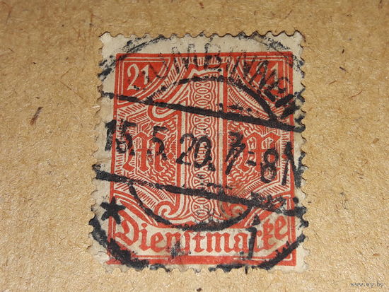 Германия Рейх 1920  Служебная марка