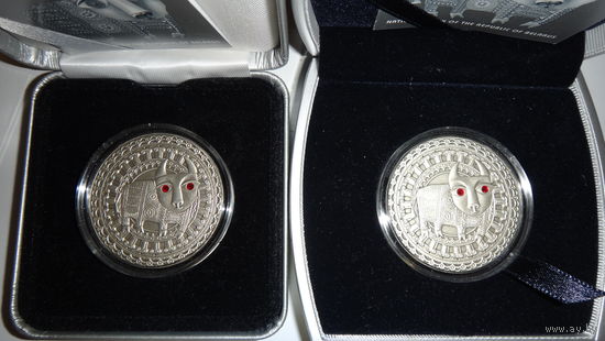 ТОРГИ. Серебро. Цялец. 2009  (Taurus. 2009) , Телец . 2009 год .  Серебро , 20 рублей . Знаки Зодиака . Гороскоп. Гараскоп .