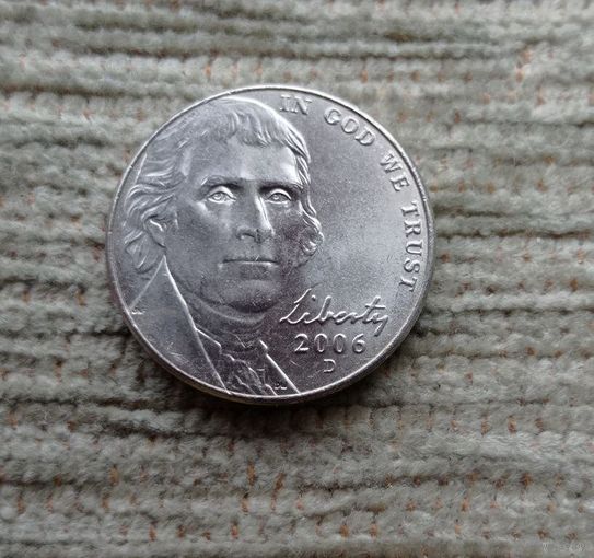Werty71 США 5 центов 2006 D