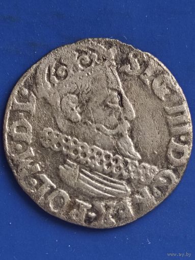 Польша. 3 гроша 1622г. Сигизмунд III, без мц.