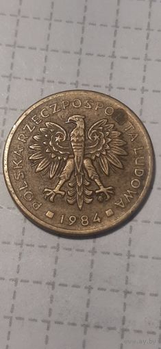 2 злотых Польша 1984 год
