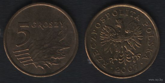 Польша y278 5 грош 2007 год (mw) (_alb2