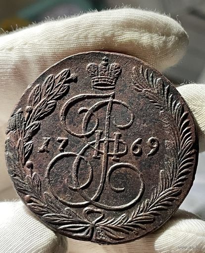 5 копеек 1769 ЕМ без МЦ.Кладовая.Состояние!!