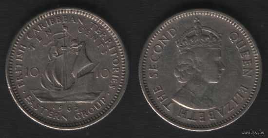 Восточные Карибы _km5 10 центов 1965 год (_7 ТОРГ