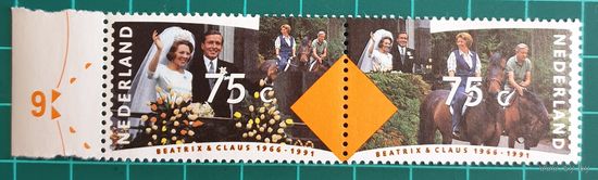 1991 Королева Беатрикс и принц Клаус - серебряная свадьба - Нидерланды