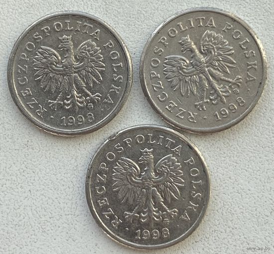 Польша 10 грошей 1998 г. Цена за 1 шт.
