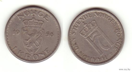 1 крона 1956