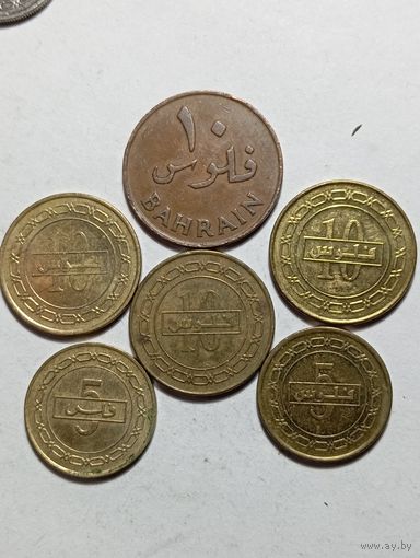 Бахрейн 25 Бахрейн 10 филсов 1965 , 2009 , 2010 , 2015 и 5 филсов 1992 , 2014 года .
