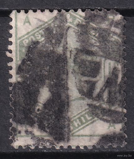 78.Br. Великобритания. Виктория. Стандарт. 1Sh. 1884 г. Mi.#91.