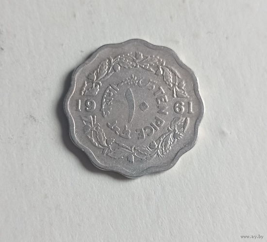 Пакистан 10 пайс 1961 год состояние номинал буквами TEN PICE