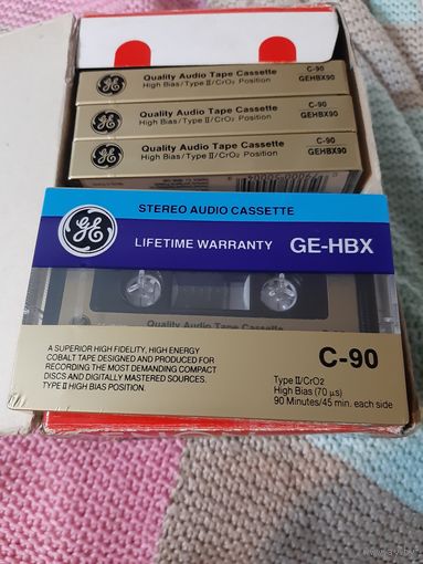 Кассета  GENERAL ELECTRIC GE-HBX C-90  рынок USA