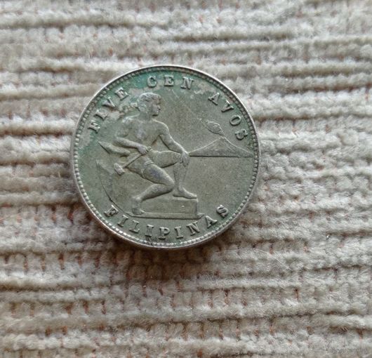 Werty71 Филиппины 5 сентаво 1944 колония США двор Сан Франциско Филиппинские острова