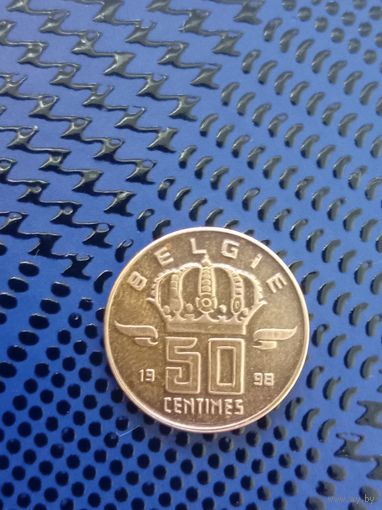 50 сантимов. Бельгия 1998г.