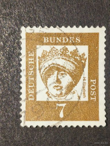 Германия 1961. Известные немцы. Святая Елизавета (1207-1231), ландграфиня Тюрингии