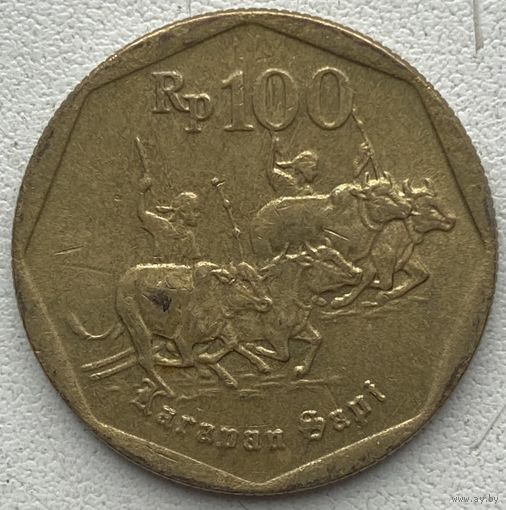 Индонезия 100 рупий 1997 г.