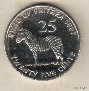 Эритрея 25 цент 1997