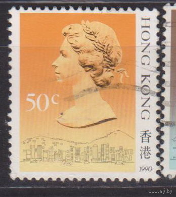 Британский Гонконг  Королева Елизавета II Известные люди личности  Гонконг 1990? год лот 5