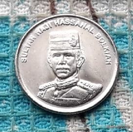 Бруней 5 сенов 2008 года, UNC. Султан Хассанал Болкиах.