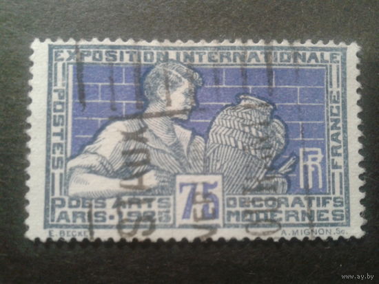 Франция 1924 выставка в Париже, роспись вазы
