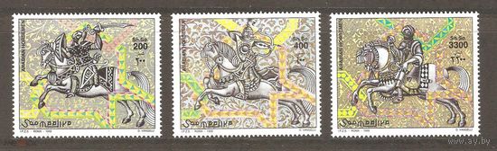 Сомали 1999 Милитария, фауна, лошади, всадники   MNH