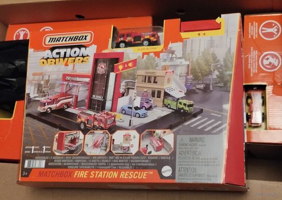 Набор игровой конструктор Matchbox Mattel Пожарная Станция масштаб 1/64