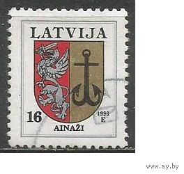 Латвия. Герб г.Айнажи. 1996г. Mi#400.