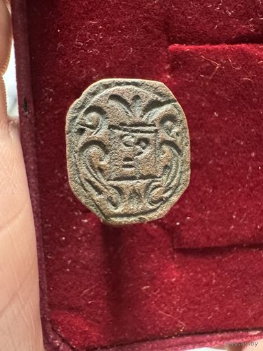 Кольцо старинное с гербом