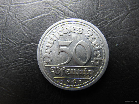 Германия. 50 пфеннигов. 1921J. С 20 копеек. Распродажа коллекции. Смотрите другие лоты.