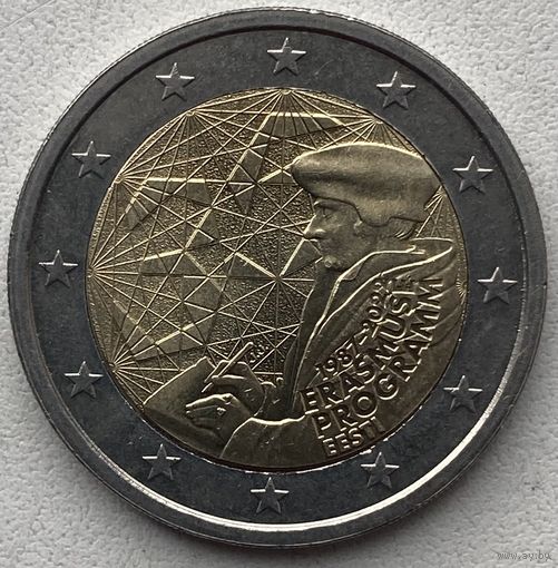 Эстония 2 евро 2022 г. 35 лет программы Эразмус (Erasmus)