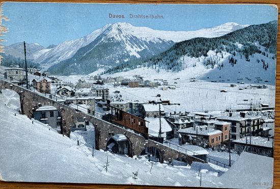 Открытка Швейцария Давос