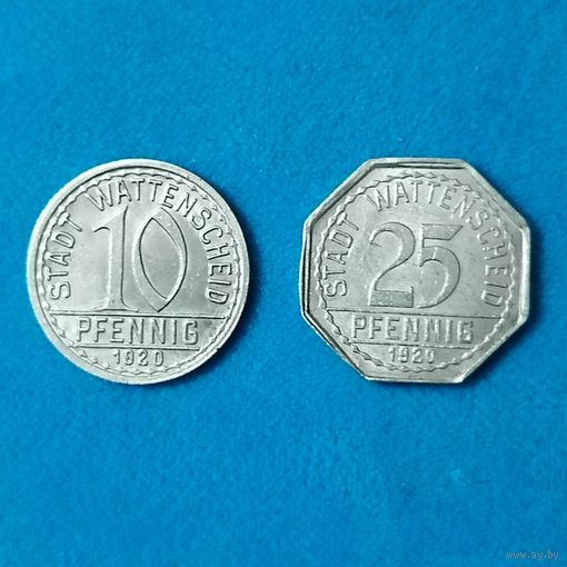 10;20 пфеннигов (1920г.) г.Ваттеншайд.Супер!
