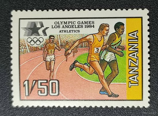 Марка Танзания Олимпиада 1985г. 1.49