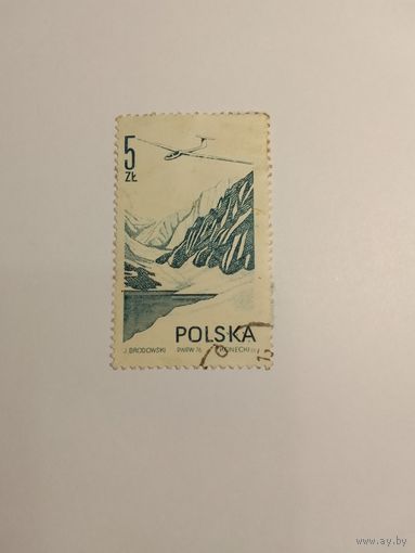Марки   Авиация  Польша 1976   1 шт. -  0,50 руб.