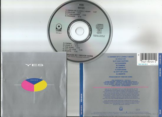 YES - 90125 (GERMANY аудио CD 1983)