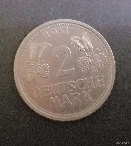 2 марки 1951 г. Не частая