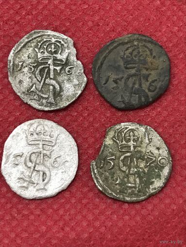 Двойные денарии.1566-70г.цена за все.