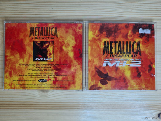 Metallica - I Disappear (Promo CD, USA, 2000, лицензия) Hollywood Records PRCD-11243-2