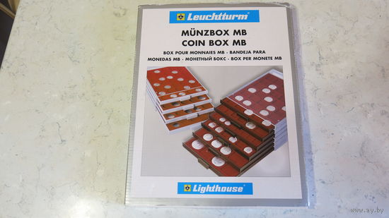 Кассета для монет Leuchtturm MB 35 27/28 мм (ext. 34 мм). Арт. 326819. Под капсулы