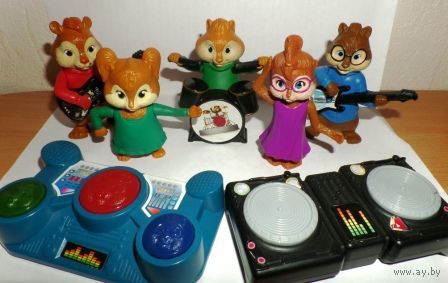 Игрушки из м/ф "Элвин и бурундуки - 2"