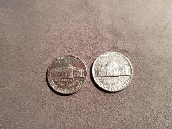 5 Центов 1974, 1995   "Jefferson Nickel"