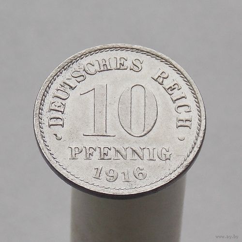 Германия 10 пфеннигов 1916 A Железо