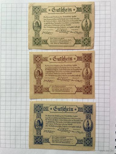 Австрия нотгельд 20-30-50 Леонфельден - 1201