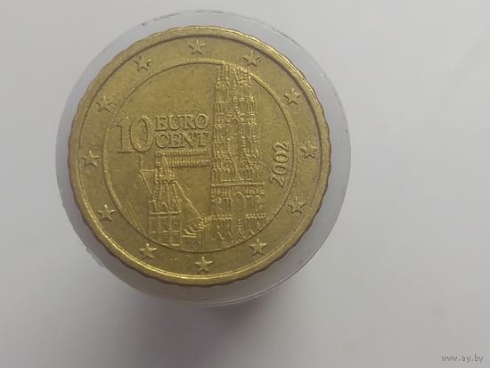 10 евроцентов Австрия 2002 год лот 40