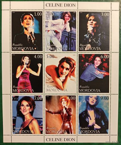 Россия 1999. Республика Мордовия. Певица Селин Дион. Блок